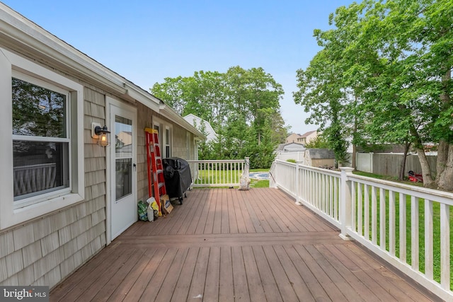 122 Carver Ave, Egg Harbor Township, NJ 08234 - wooden deck featuring area for grilling