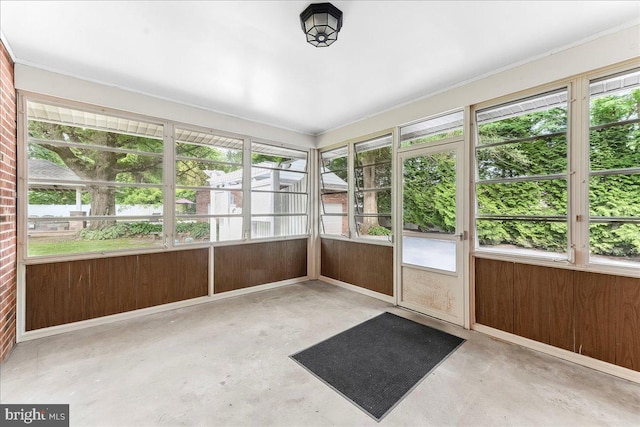 136 Schoolhouse Ln, Glen Mills, PA 19342 - unfurnished sunroom featuring concrete flooring
