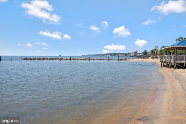 3816 Chesapeake Beach Rd, Chesapeake Beach, MD 20732 - water view with local beach and a gazebo