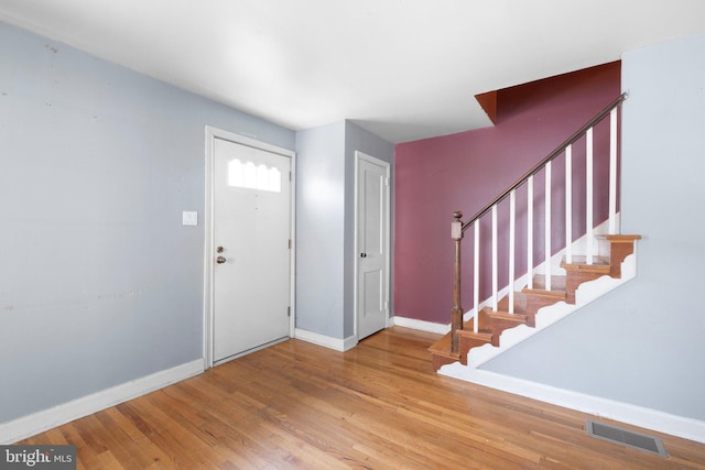 17 Alvil Rd, Wilmington, DE 19805 - foyer featuring stairway and wood finished floors