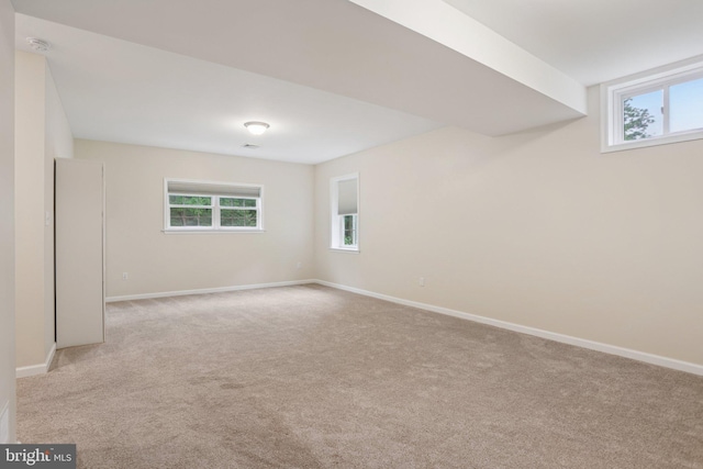 1442 Peacock Ln, Hellertown, PA 18055 - basement with plenty of natural light and light colored carpet