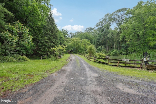 1442 Peacock Ln, Hellertown, PA 18055 - view of road featuring a forest view