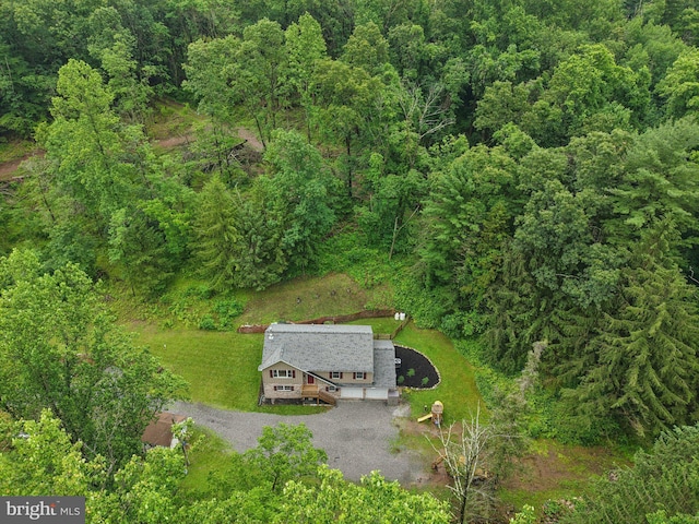 1442 Peacock Ln, Hellertown, PA 18055 - aerial view of property and surrounding area featuring a forest