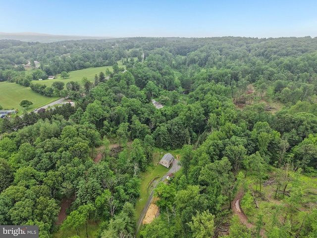 1442 Peacock Ln, Hellertown, PA 18055 - bird's eye view of a heavily wooded area