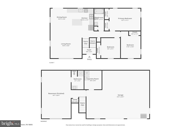 1442 Peacock Ln, Hellertown, PA 18055 - view of property floor plan
