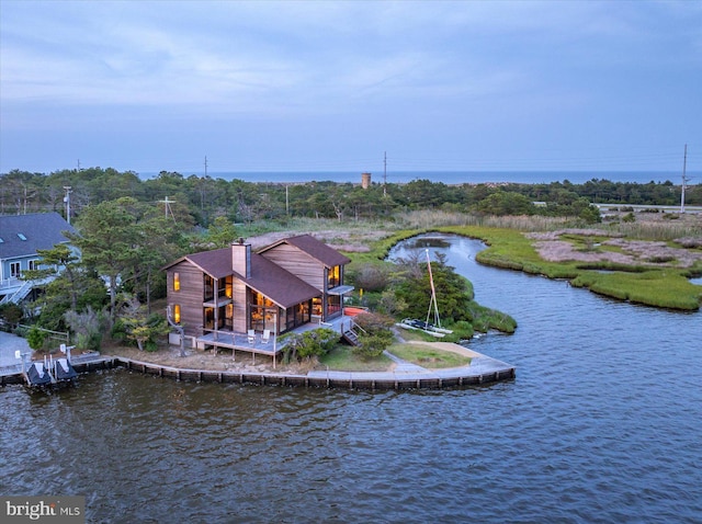 35197 Hassell Ave, Bethany Beach, DE 19930 - aerial view of property and surrounding area with a large body of water