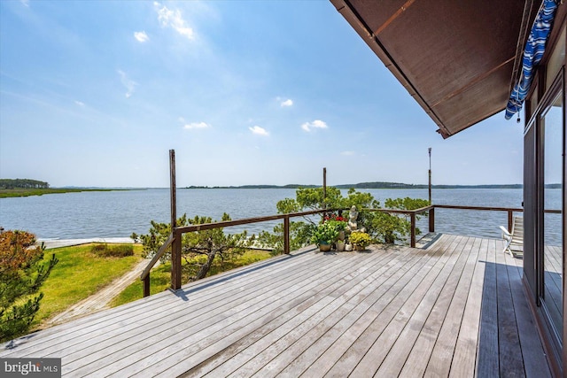 35197 Hassell Ave, Bethany Beach, DE 19930 - wooden terrace with a water view