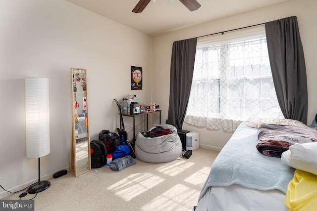 55 Hamlet Cir, Mechanicsburg, PA 17050 - bedroom with carpet floors and a ceiling fan