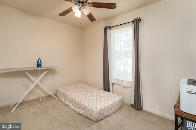 55 Hamlet Cir, Mechanicsburg, PA 17050 - bedroom with light carpet and a ceiling fan