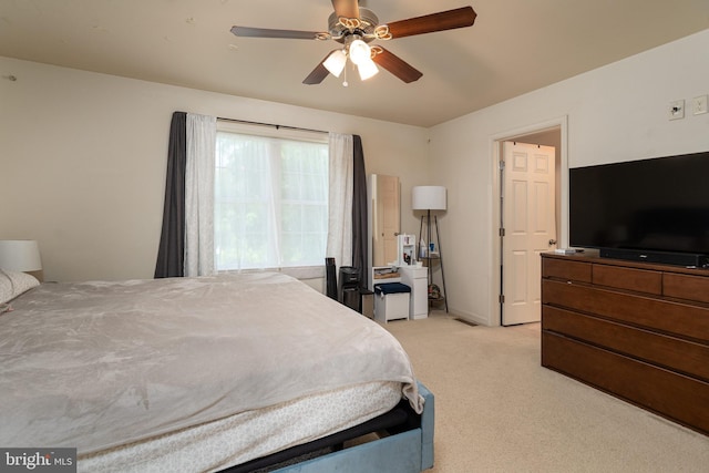 55 Hamlet Cir, Mechanicsburg, PA 17050 - bedroom with light carpet and ceiling fan