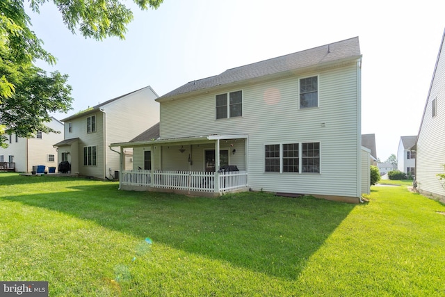 55 Hamlet Cir, Mechanicsburg, PA 17050 - back of property with a lawn