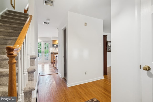 1243 Grove Rd, West Chester, PA 19380 - entryway with stairway and light wood-type flooring