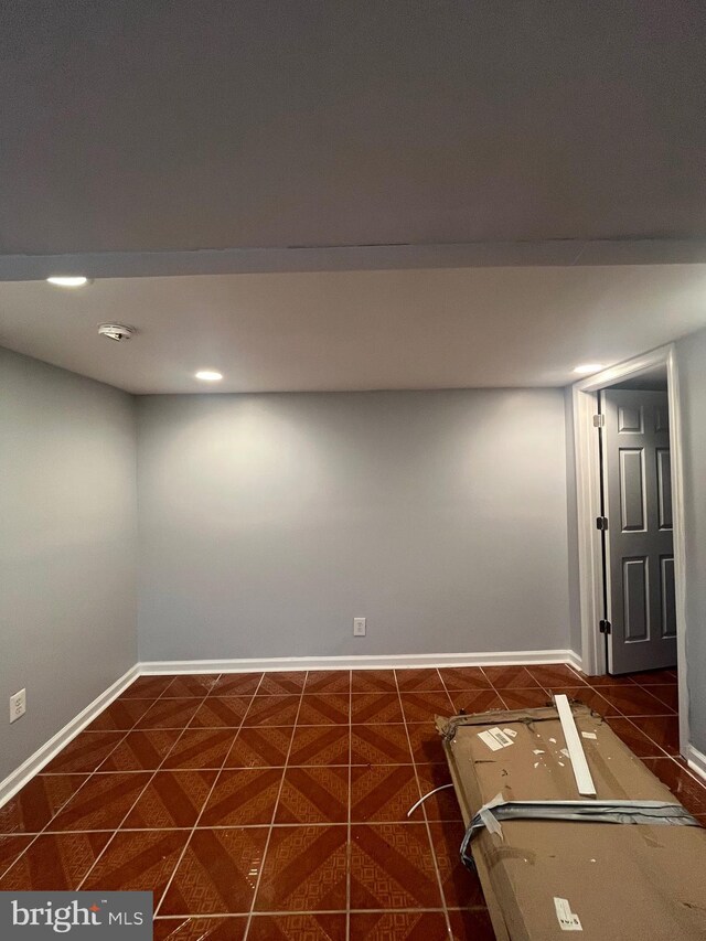 3805 Arbutus, Baltimore, MD 21207 - finished below grade area with baseboards and recessed lighting