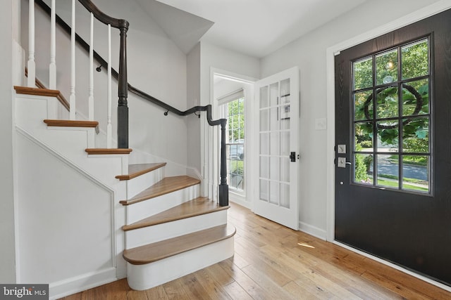 6134 Long Meadow Rd, Mclean, VA 22101 - entrance foyer featuring plenty of natural light, stairs, and wood-type flooring