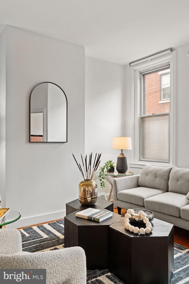 828 Mercer St, Philadelphia, PA 19125 - living room featuring baseboards