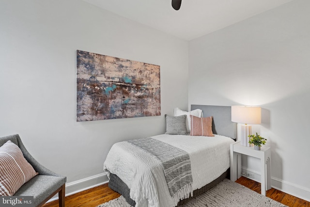 828 Mercer St, Philadelphia, PA 19125 - bedroom featuring wood finished floors and a ceiling fan