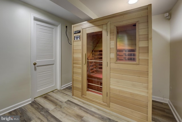 1109 Pipestem Pl, Potomac, MD 20854 - sauna with wood finished floors and baseboards
