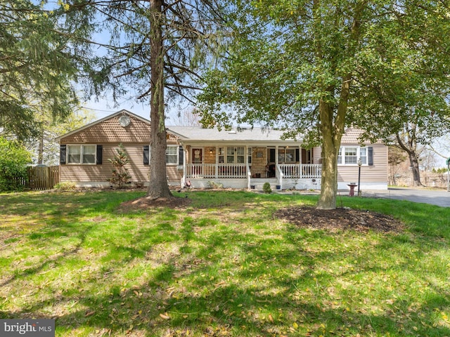 116 Hedding Rd, Bordentown, NJ 08505 - ranch-style house featuring covered porch