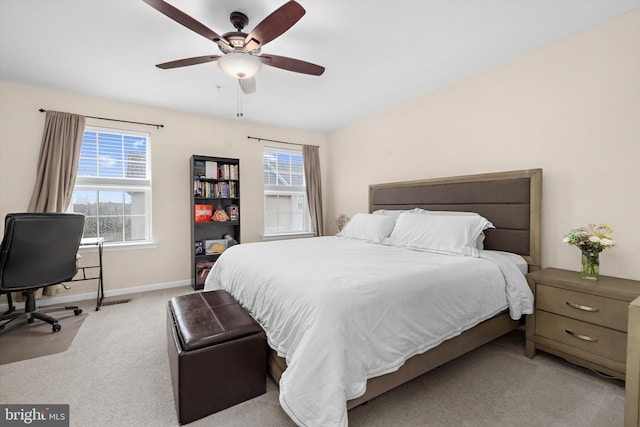 7802 Richard Halley Way, Elkridge, MD 21075 - bedroom featuring light carpet, a desk, and a ceiling fan