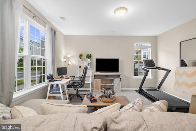 7802 Richard Halley Way, Elkridge, MD 21075 - living room with carpet and a desk