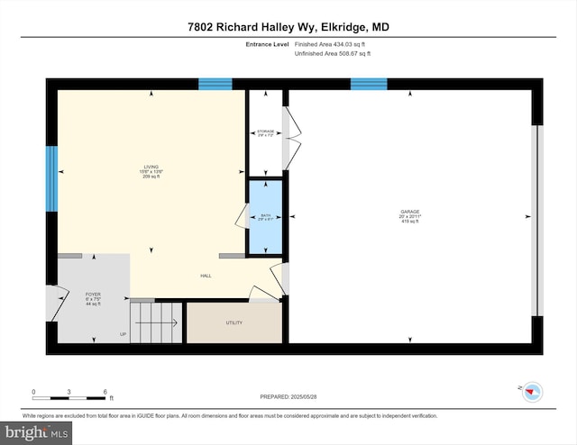 7802 Richard Halley Way, Elkridge, MD 21075 - view of property floor plan