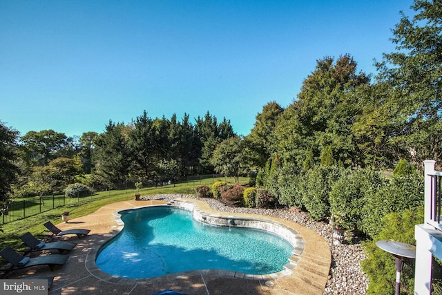 14401 Chalfont Dr, Haymarket, VA 20169 - view of pool featuring a patio and view of scattered trees