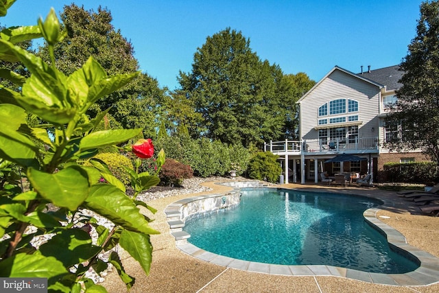 14401 Chalfont Dr, Haymarket, VA 20169 - swimming pool featuring a patio area
