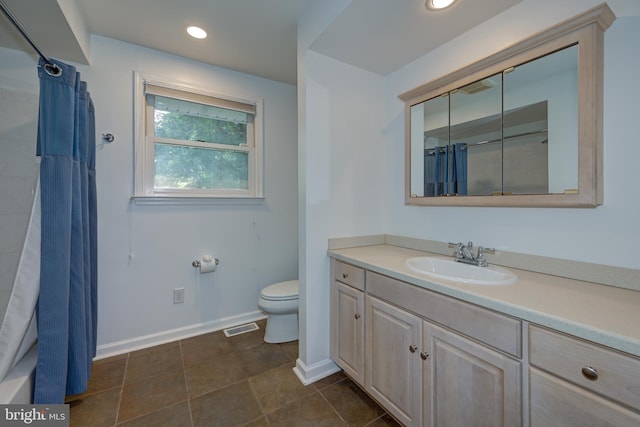 561 Nottingham Dr, Yardley, PA 19067 - bathroom featuring vanity, recessed lighting, and tile patterned flooring