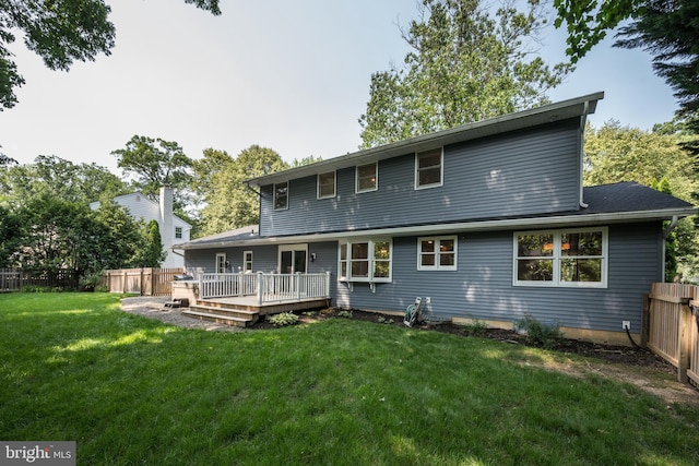 561 Nottingham Dr, Yardley, PA 19067 - rear view of property with a deck
