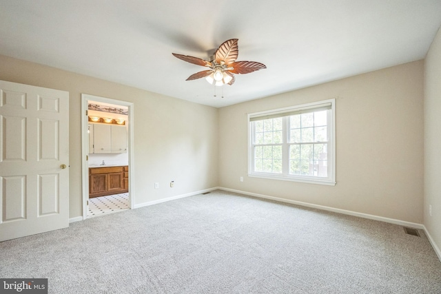 205 Dylan Dr Unit 54, Lansdale, PA 19446 - unfurnished bedroom with carpet flooring, connected bathroom, and ceiling fan