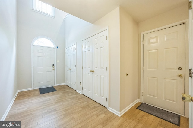 205 Dylan Dr Unit 54, Lansdale, PA 19446 - foyer with light wood-style flooring and baseboards