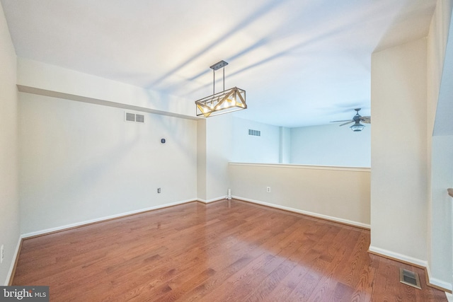 205 Dylan Dr Unit 54, Lansdale, PA 19446 - unfurnished dining area featuring wood finished floors and ceiling fan
