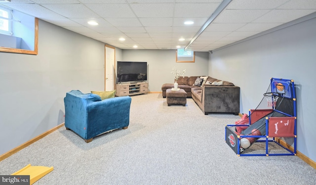 21 Shara Ln, Pennington, NJ 08534 - living room with carpet flooring and recessed lighting
