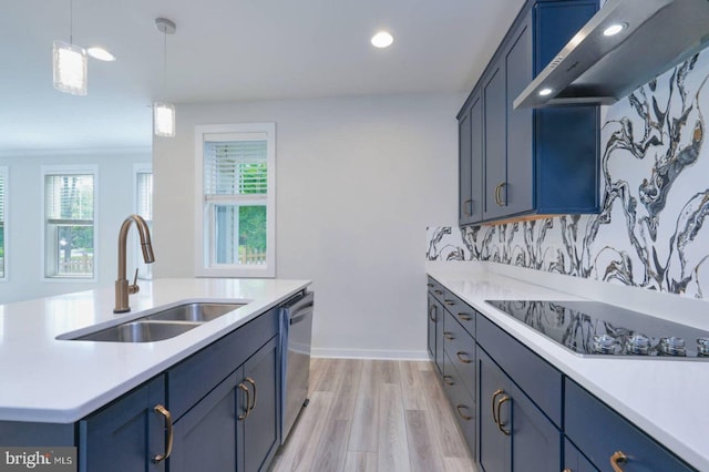 20769 Partlows Store Sq, Ashburn, VA 20147 - kitchen featuring healthy amount of natural light, light countertops, and recessed lighting
