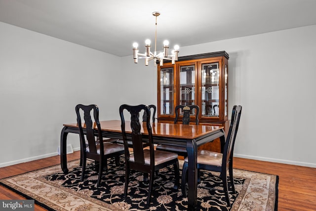 951 Robin Ln, Huntingdon Valley, PA 19006 - dining area with a chandelier and wood finished floors