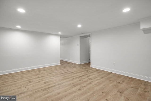 951 Robin Ln, Huntingdon Valley, PA 19006 - finished below grade area featuring recessed lighting and light wood finished floors