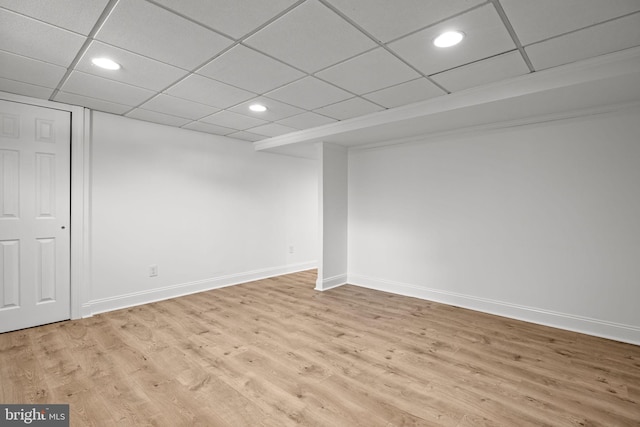 951 Robin Ln, Huntingdon Valley, PA 19006 - finished basement featuring recessed lighting, wood finished floors, and a paneled ceiling