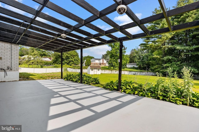 951 Robin Ln, Huntingdon Valley, PA 19006 - view of patio featuring a water view and a pergola