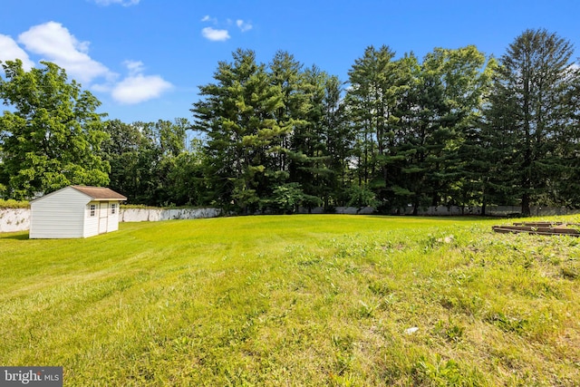 951 Robin Ln, Huntingdon Valley, PA 19006 - view of green lawn featuring a storage shed