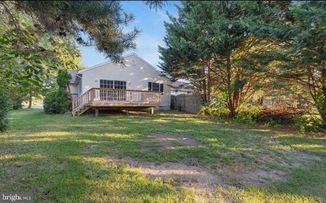 41 Sycamore Ln, Hanover, PA 17331 - rear view of property featuring a wooden deck