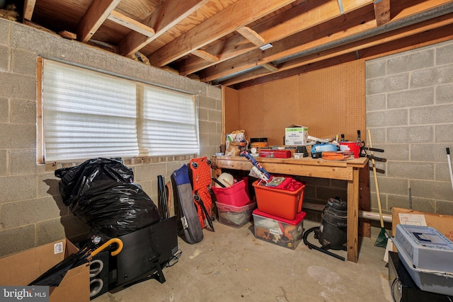 41 Sycamore Ln, Hanover, PA 17331 - miscellaneous room with concrete flooring and concrete block wall