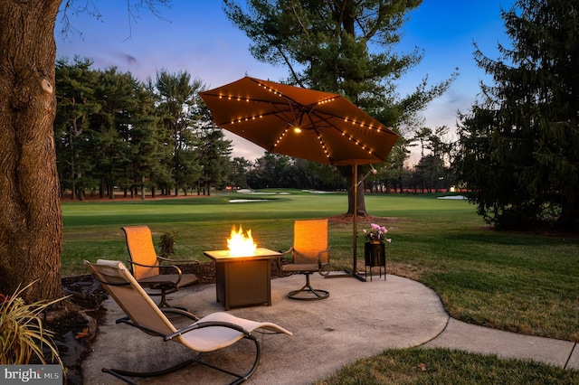 110 Rue Du Boise, Cherry Hill, NJ 08003 - view of patio with an outdoor fire pit