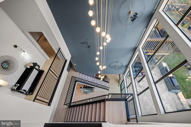 110 Rue Du Boise, Cherry Hill, NJ 08003 - stairway featuring a towering ceiling