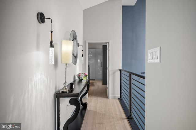 110 Rue Du Boise, Cherry Hill, NJ 08003 - hallway with light wood-style floors and a high ceiling
