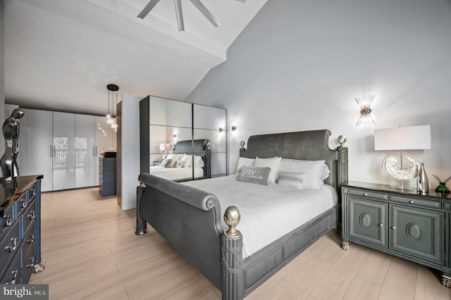 110 Rue Du Boise, Cherry Hill, NJ 08003 - bedroom featuring lofted ceiling and light wood-style floors