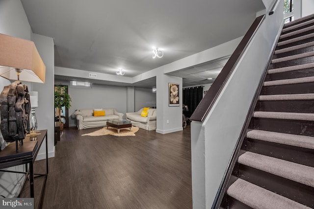 110 Rue Du Boise, Cherry Hill, NJ 08003 - living room with stairs and wood finished floors