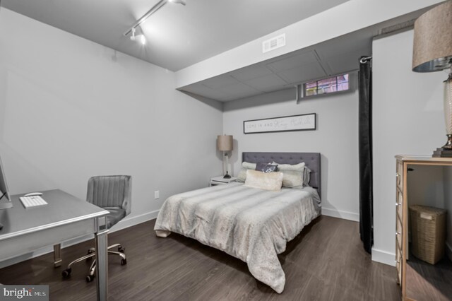 110 Rue Du Boise, Cherry Hill, NJ 08003 - bedroom with wood finished floors and track lighting
