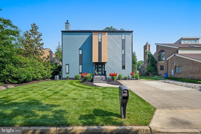 110 Rue Du Boise, Cherry Hill, NJ 08003 - mid-century inspired home with a chimney and a front yard