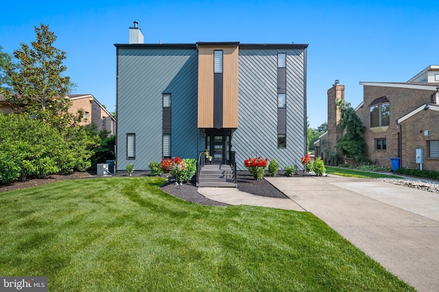 110 Rue Du Boise, Cherry Hill, NJ 08003 - view of front of property with a front yard and a chimney