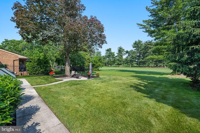 110 Rue Du Boise, Cherry Hill, NJ 08003 - view of yard featuring a patio and view of wooded area